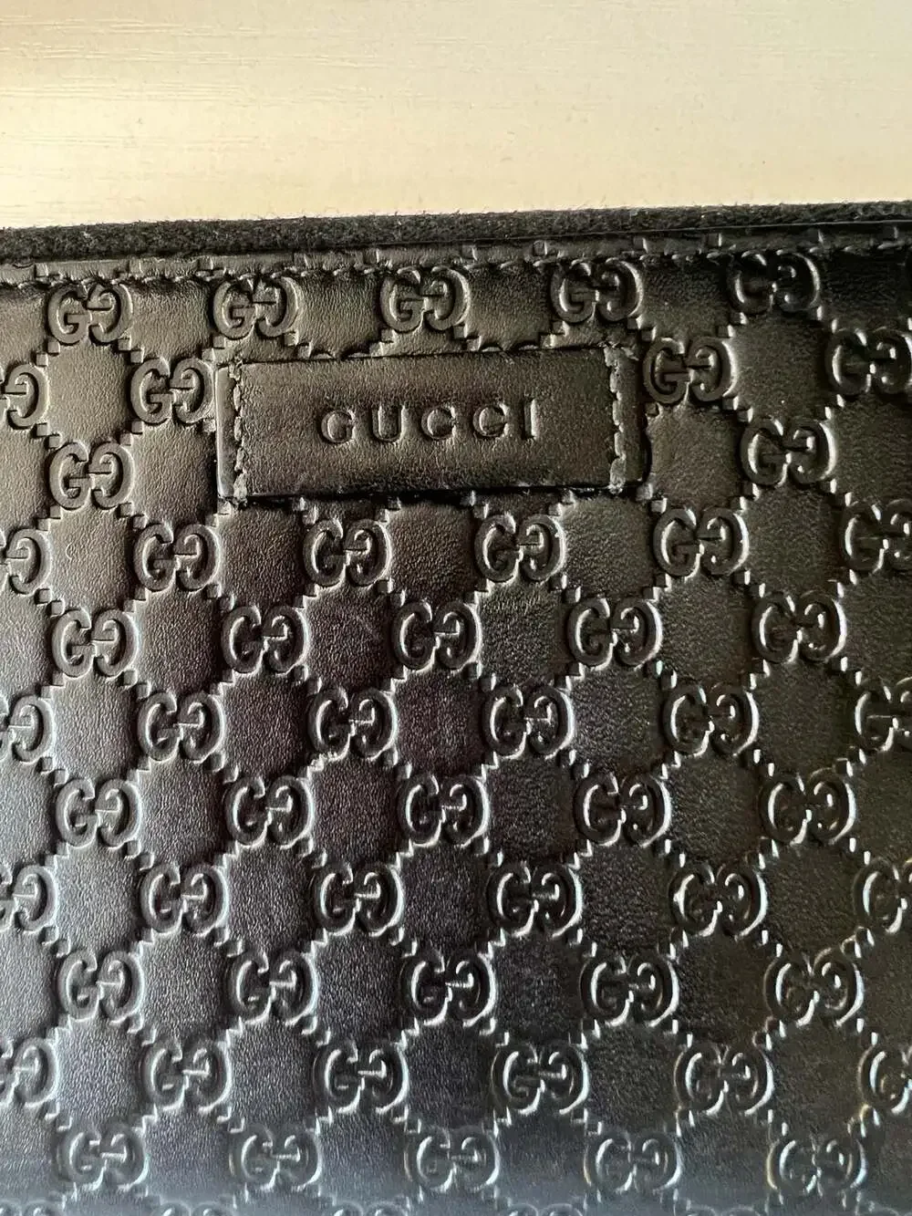 Gucci Black Micro Guccissima Leather Zip Around Wallet - Picture 3 of 13